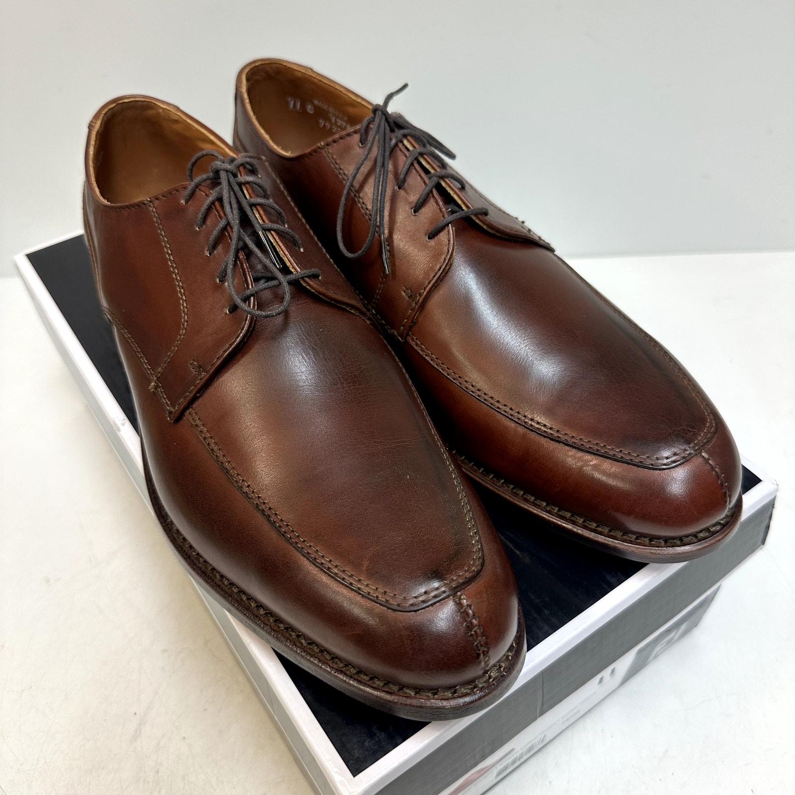 Nib Rancourt & Co. X Footjoy Split Toe Derby Dress Shoe Brown Calf 79206 11 C — image 4 of 8